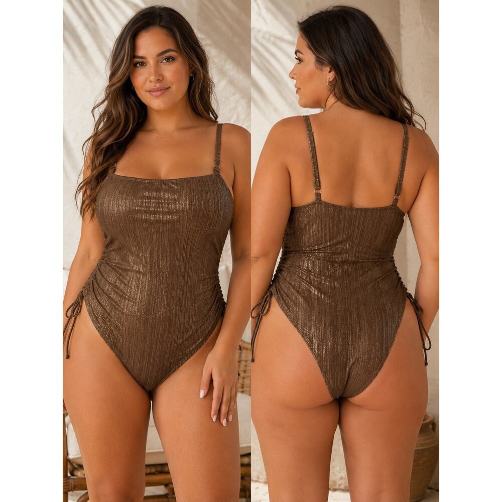Andie Swim The Waikiki One Piece Shimmer Latte XXL